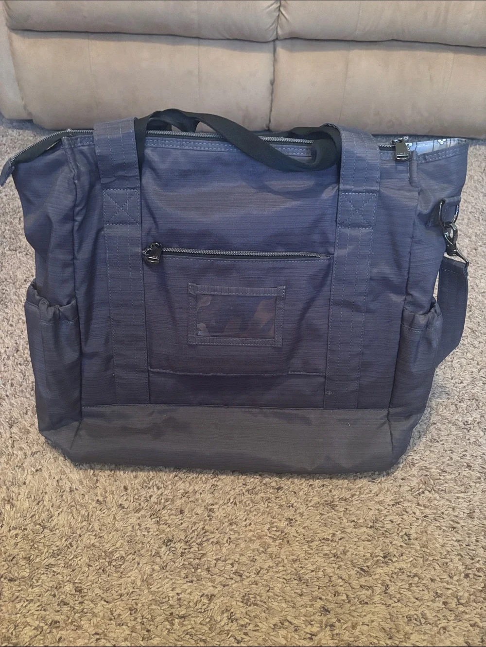 Lug Baby Yacht Diaper Bag Gray Shoulder Strap